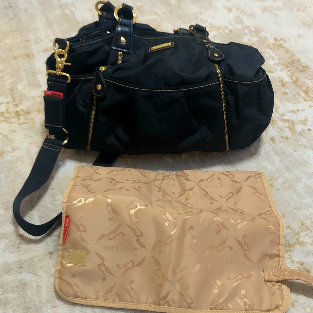Storksak Olivia Nylon Black Diaper Bag